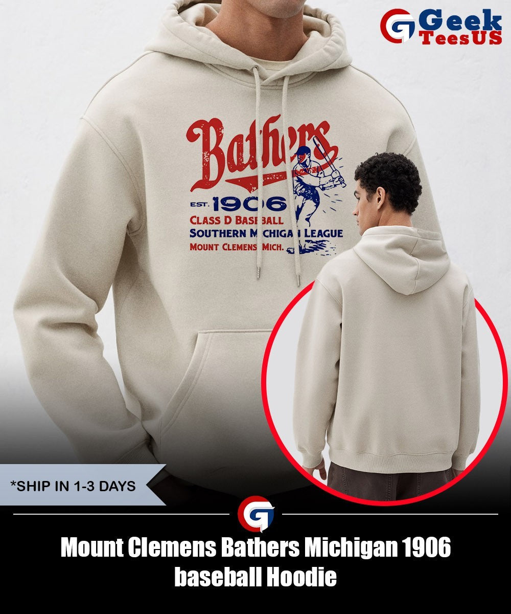 Mount Clemens Bathers Michigan 1906 baseball shirt