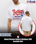Mount Clemens Bathers Michigan 1906 baseball shirt
