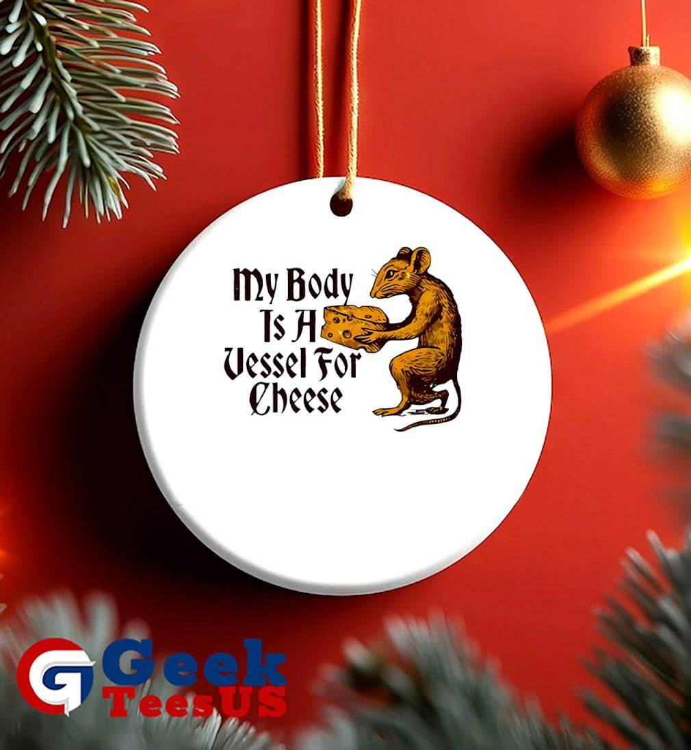 Mouse my body is a vessel for cheese shirt