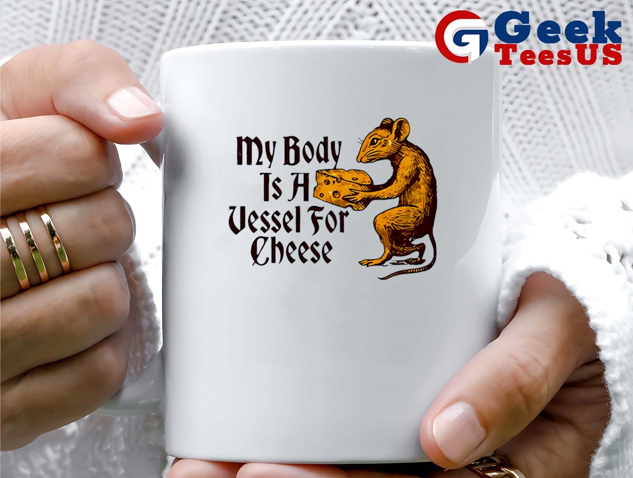 Mouse my body is a vessel for cheese shirt