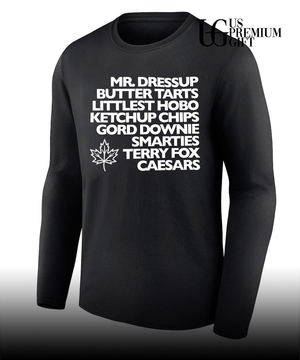 Mr Dressup Butter Tarts Littlest Hobo Ketchup Chips Gord Downie shirt