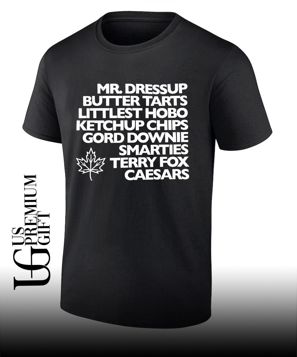 Mr Dressup Butter Tarts Littlest Hobo Ketchup Chips Gord Downie shirt