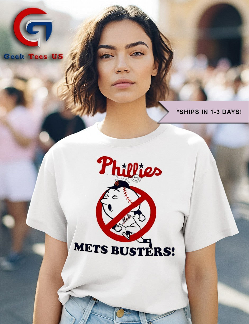 Mr. Mets Phillies Mets busters shirt