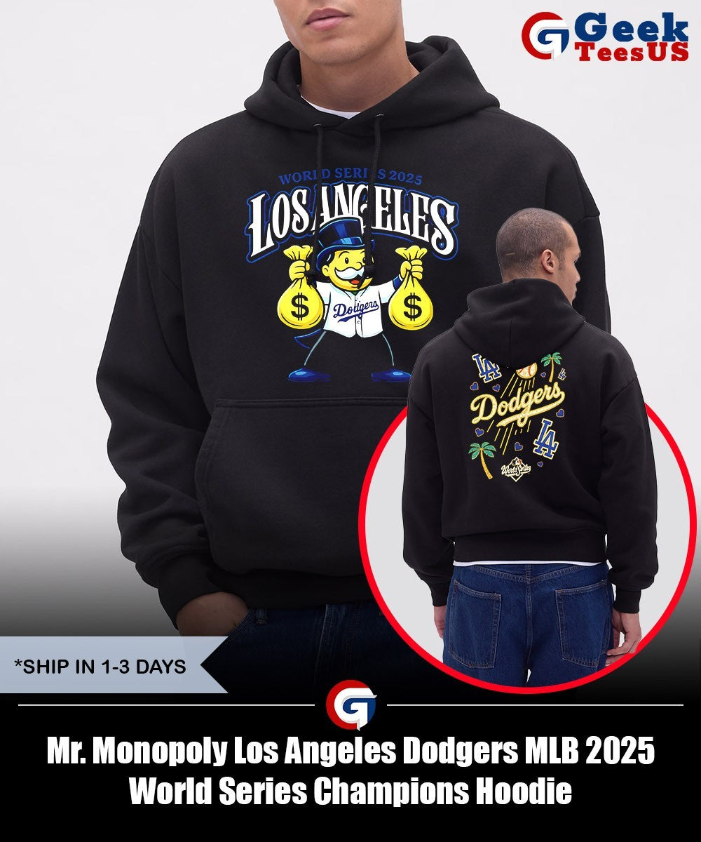 Mr. Monopoly Los Angeles Dodgers MLB 2025 World Series Champions shirt