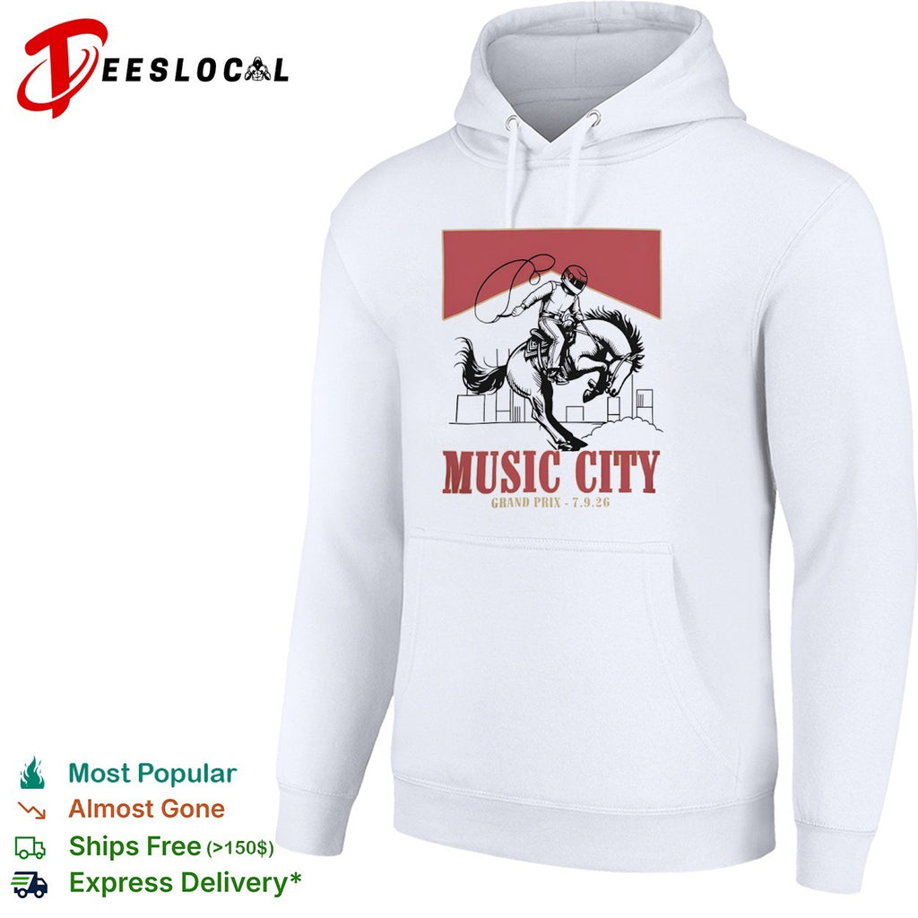 Music City Grand Prix 7 9 26 Formula 1 Cowboy Rodeo Racing shirt