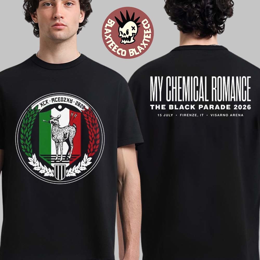 My Chemical Romance Florence Firenze Italy 2026 Exclusive Tee At Visarno Arena On 15 July 2026 T-Shirt