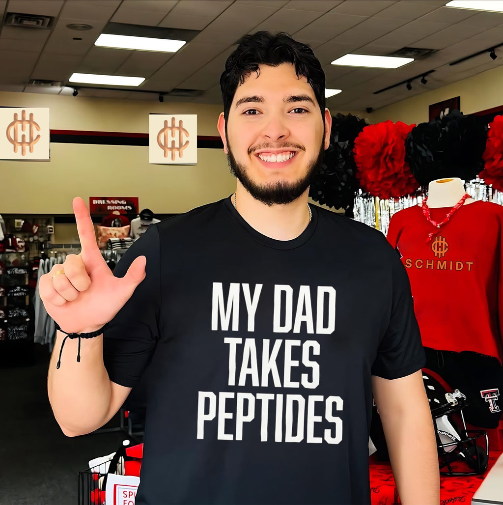 My Dad Takes Peptides Funny Father’s Day shirt