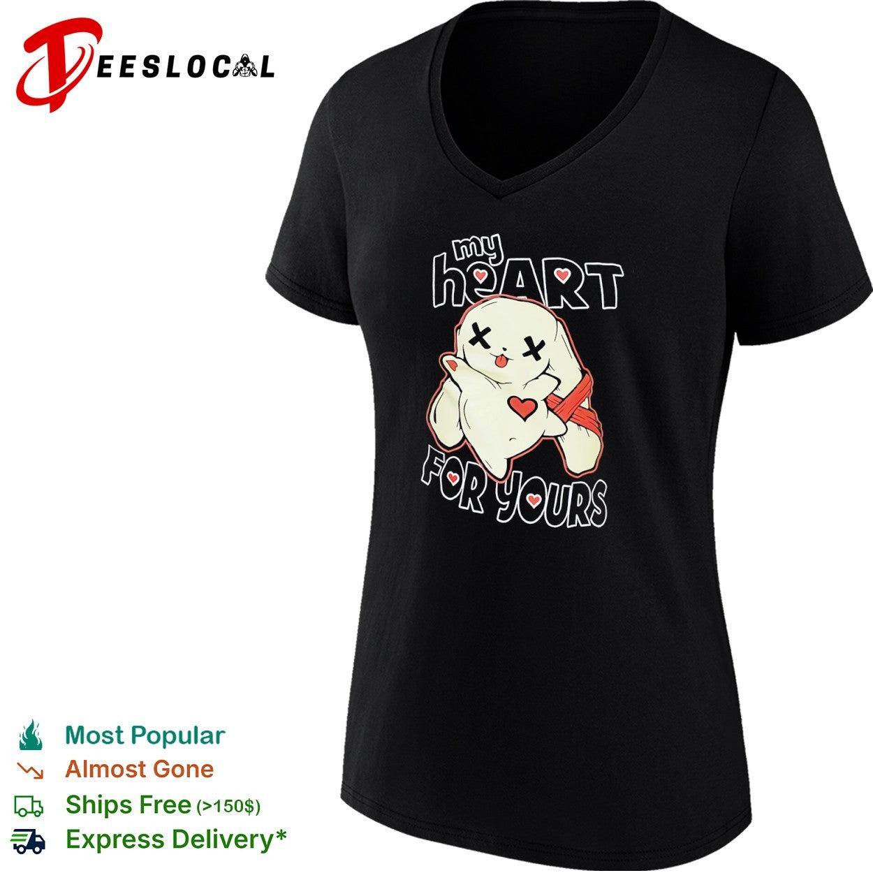 My Heart for Yours Voodoo Bunny Rabbit emo aesthetic shirt