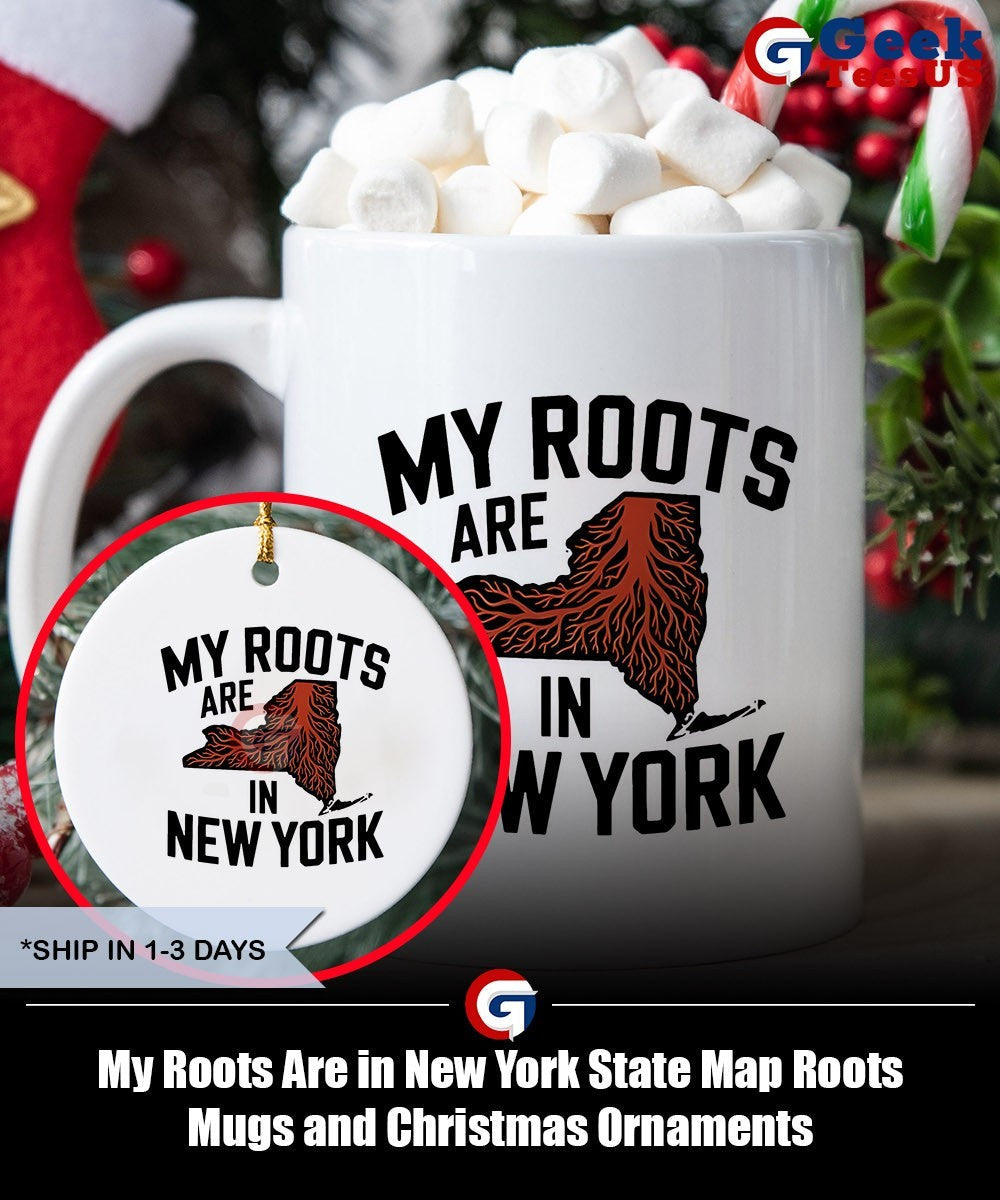My Roots Are in New York State Map Roots shirt