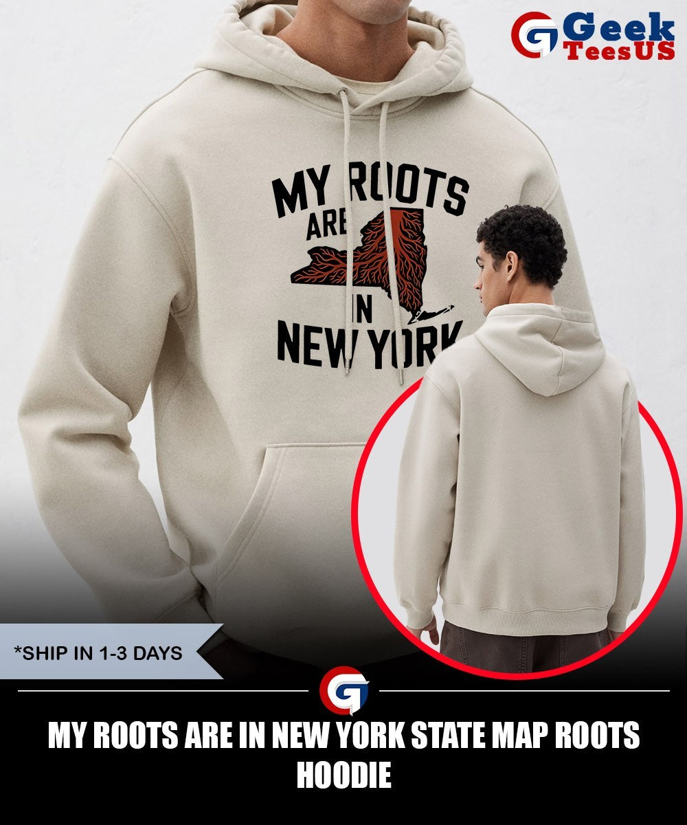 My Roots Are in New York State Map Roots shirt