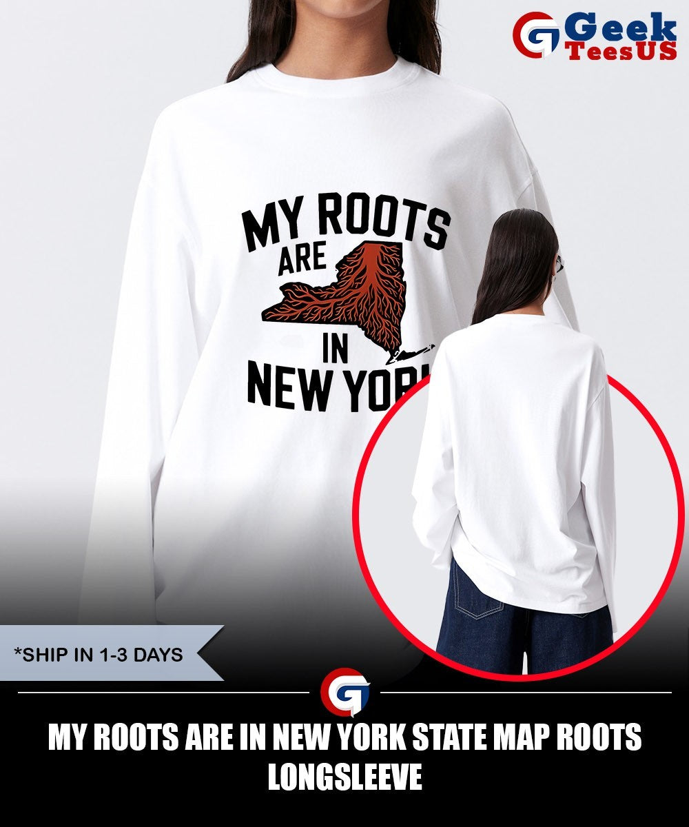 My Roots Are in New York State Map Roots shirt