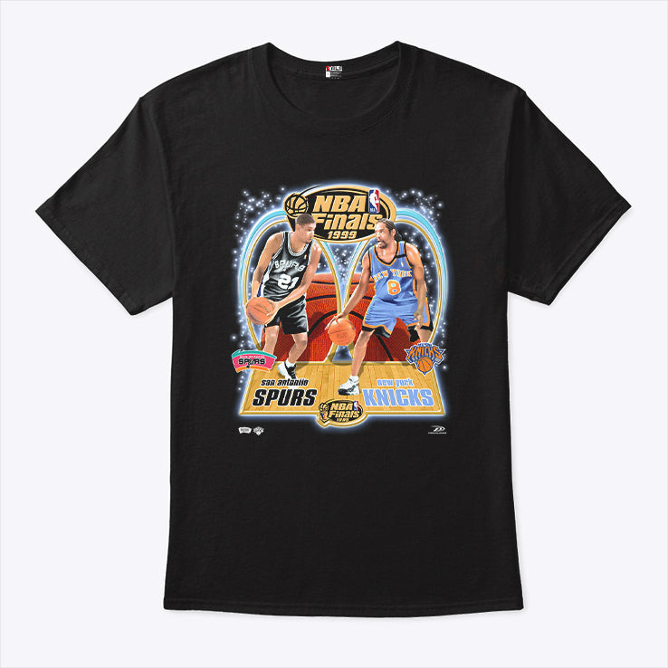 NBA Finals 1999 Spurs Knicks Sprewell Duncan T Shirt