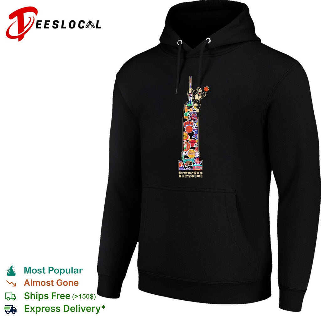 NBA Teams with Gorilla Empire State Building shirt