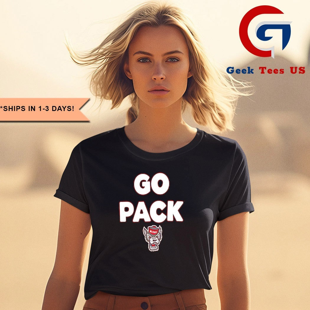 NC State Wolfpack go pack slogan shirt