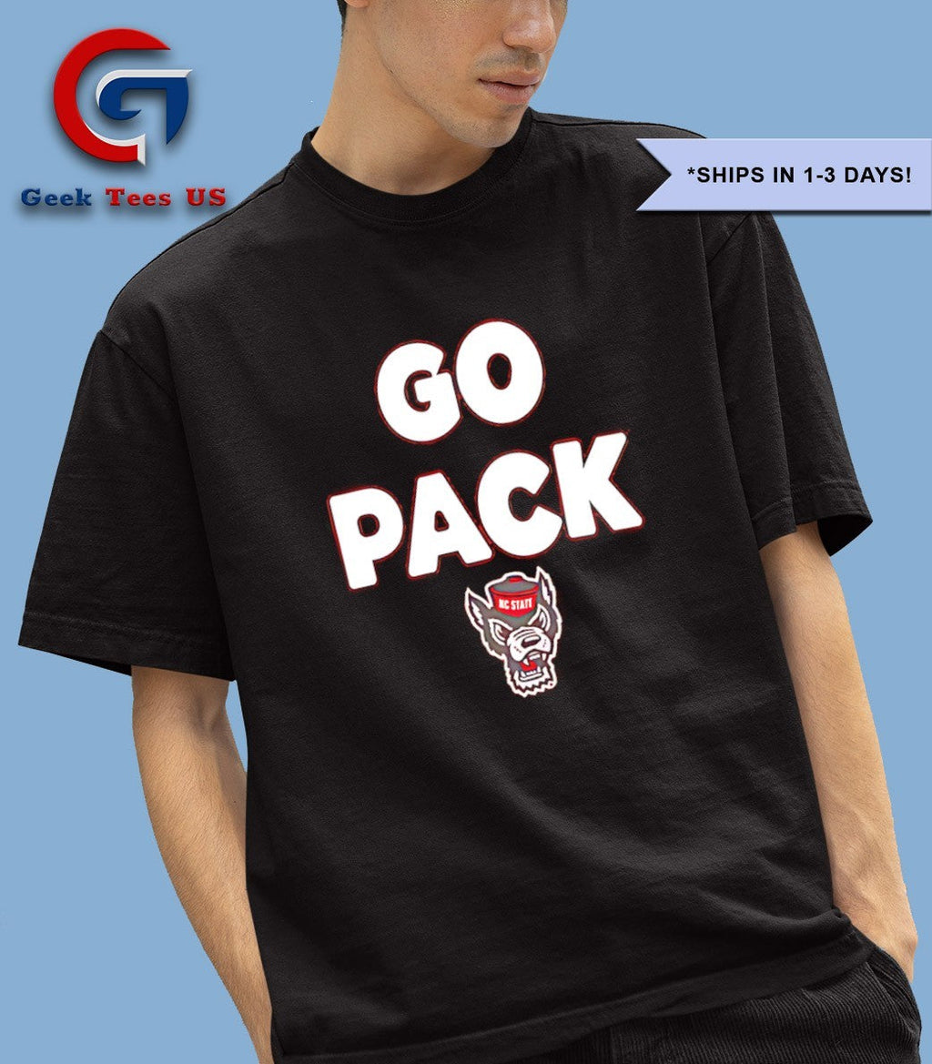NC State Wolfpack go pack slogan shirt