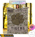 NCAA Clemson Tigers United We Stand Camo Blanket