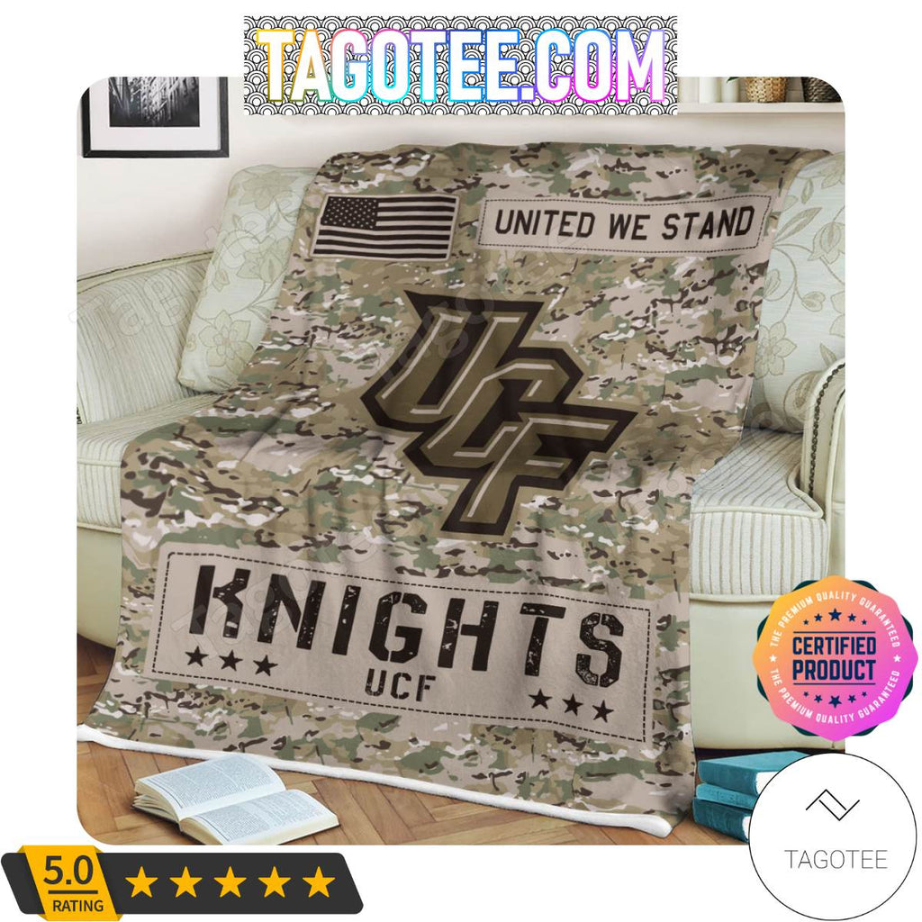 NCAA UCF Knights United We Stand Camo Blanket