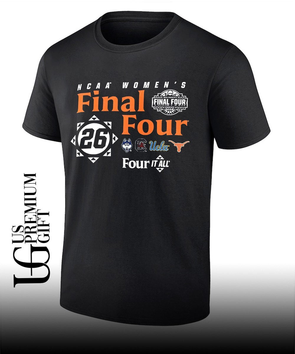 NCAA Women’s Final Four Four It All 2026 Phoenix logo shirt