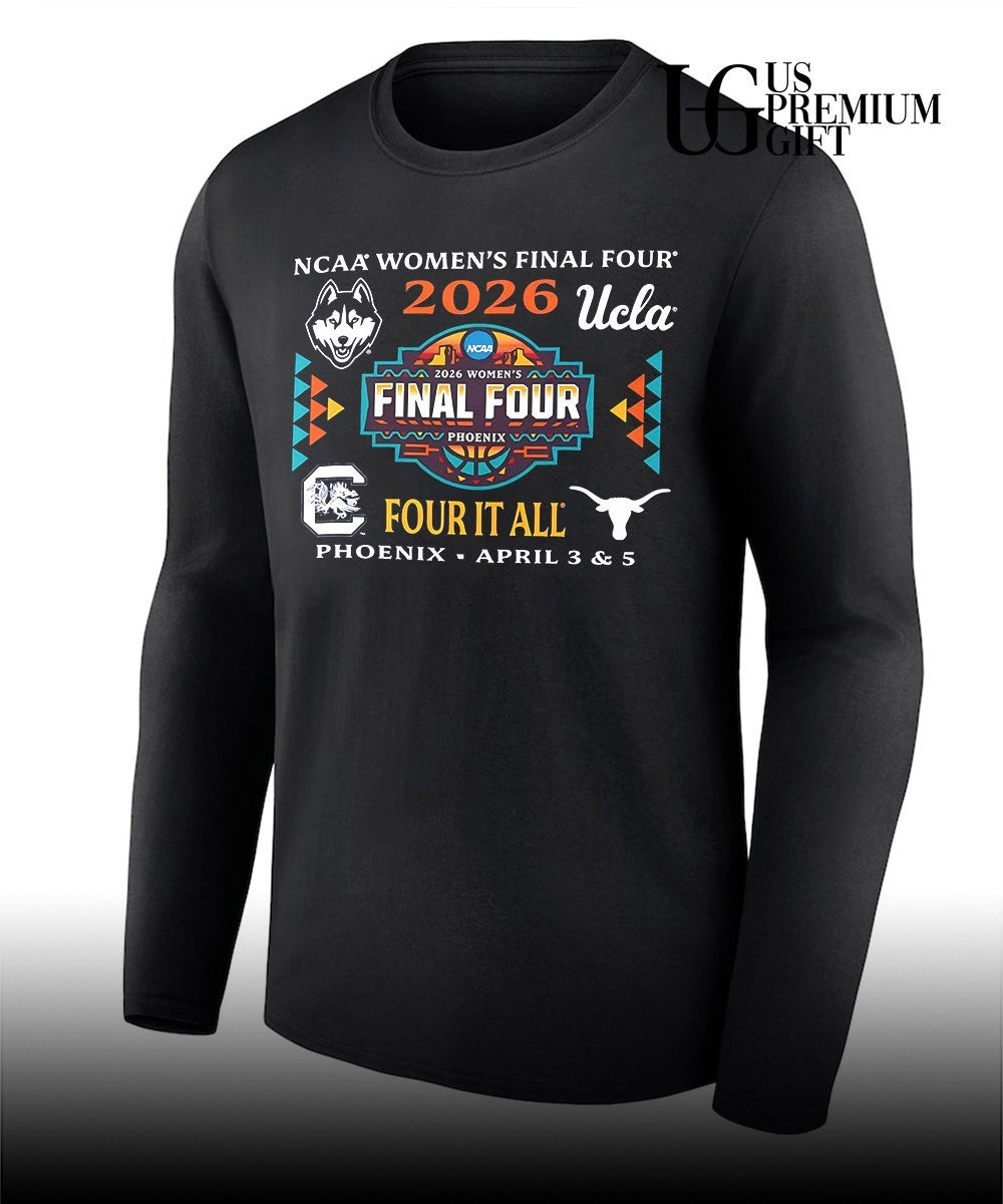 NCAA Women’s Final Four Four It All 26′ Phoenix logo shirt