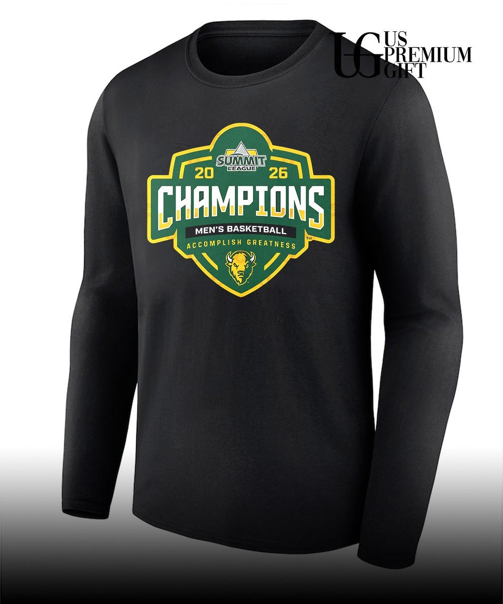 NDSU Bison Basketball Summit League Champions 2026 shirt