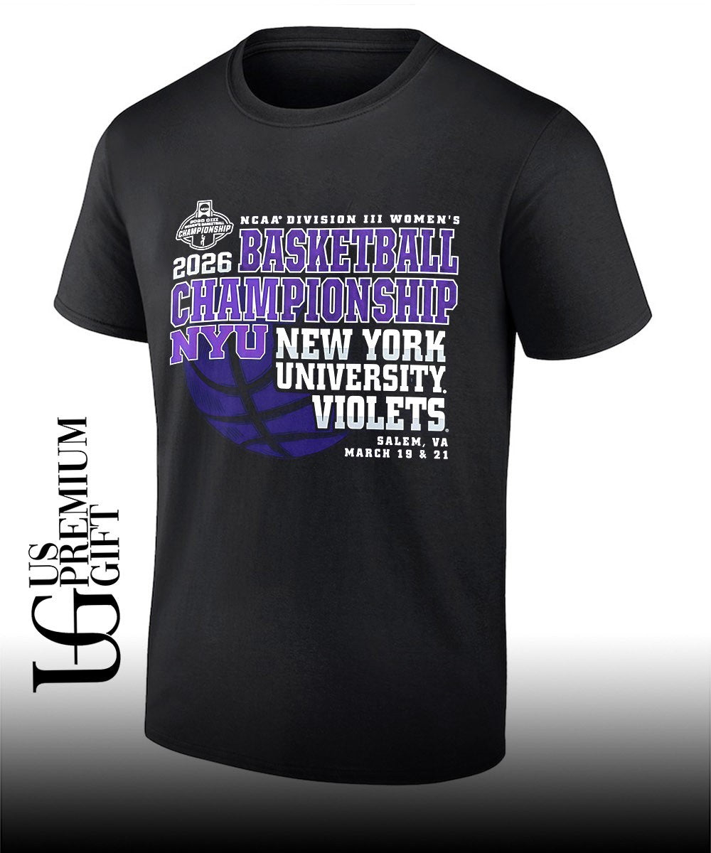NYU Violets NCAA Division III Women’s Basketball Championship 2026 shirt