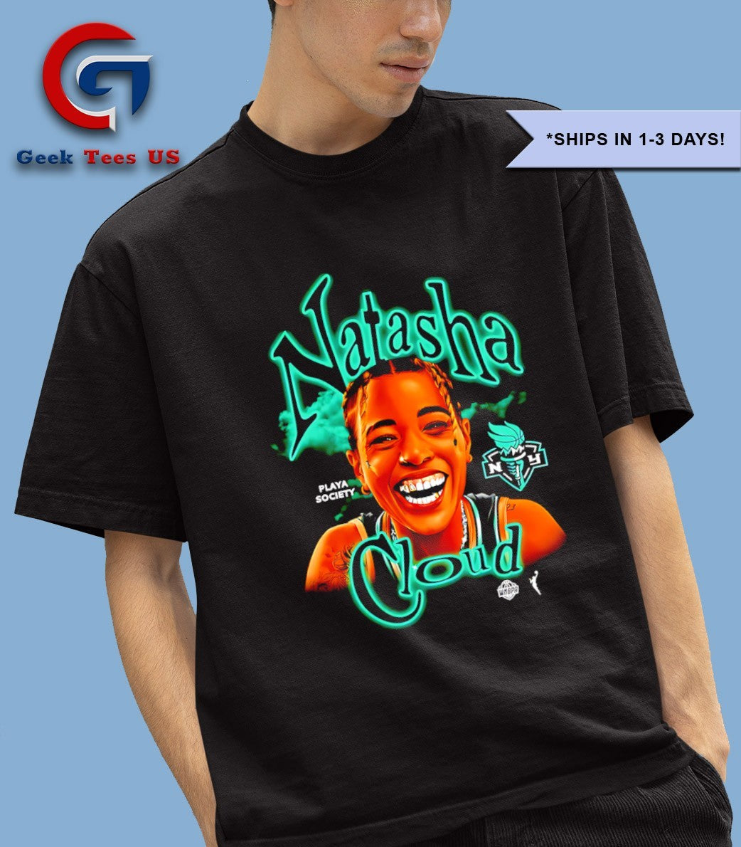 Natasha Cloud New York Liberty WNBA caricature shirt