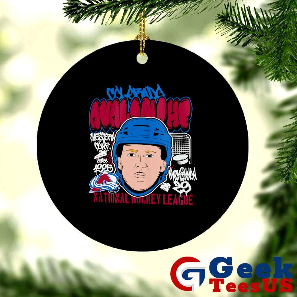Nathan MacKinnon big head Colorado Avalanche NHL cartoon shirt