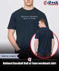 National Baseball Hall of Fame wordmark shirt