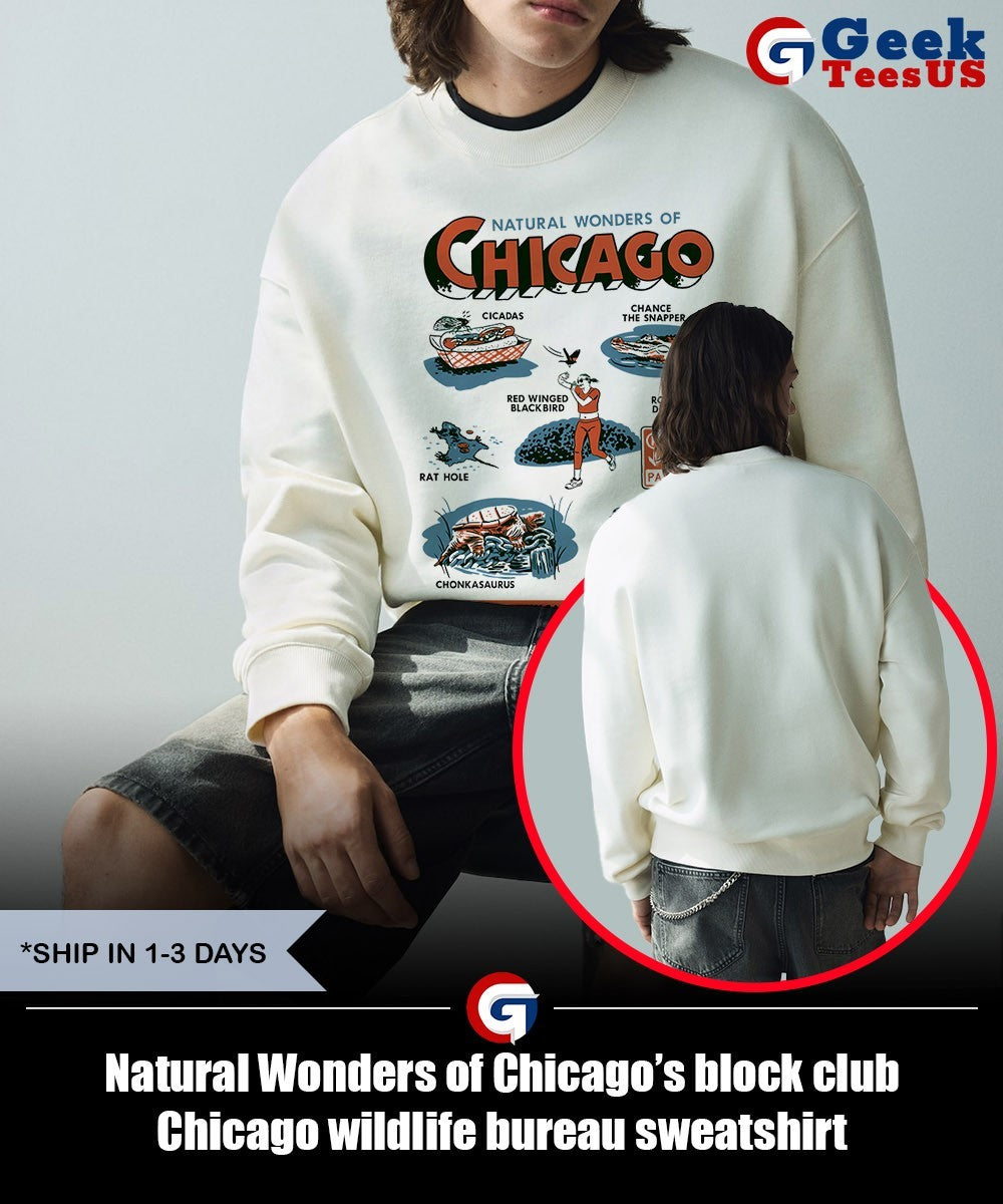Natural Wonders of Chicago’s block club Chicago wildlife bureau shirt