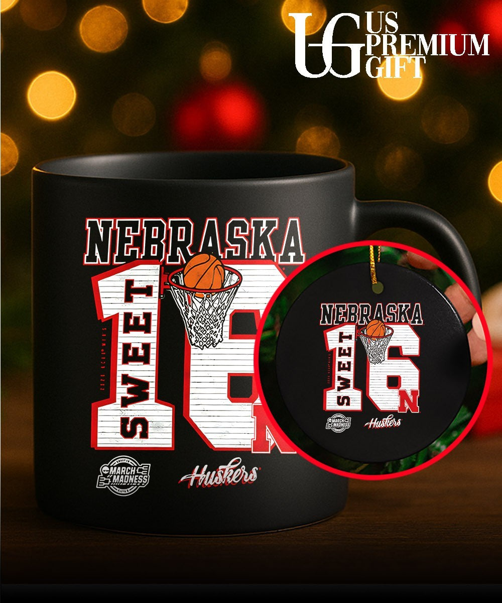 Nebraska Cornhuskers 2026 NCAA Men’s basketball March Madness Sweet 16 Bound shirt