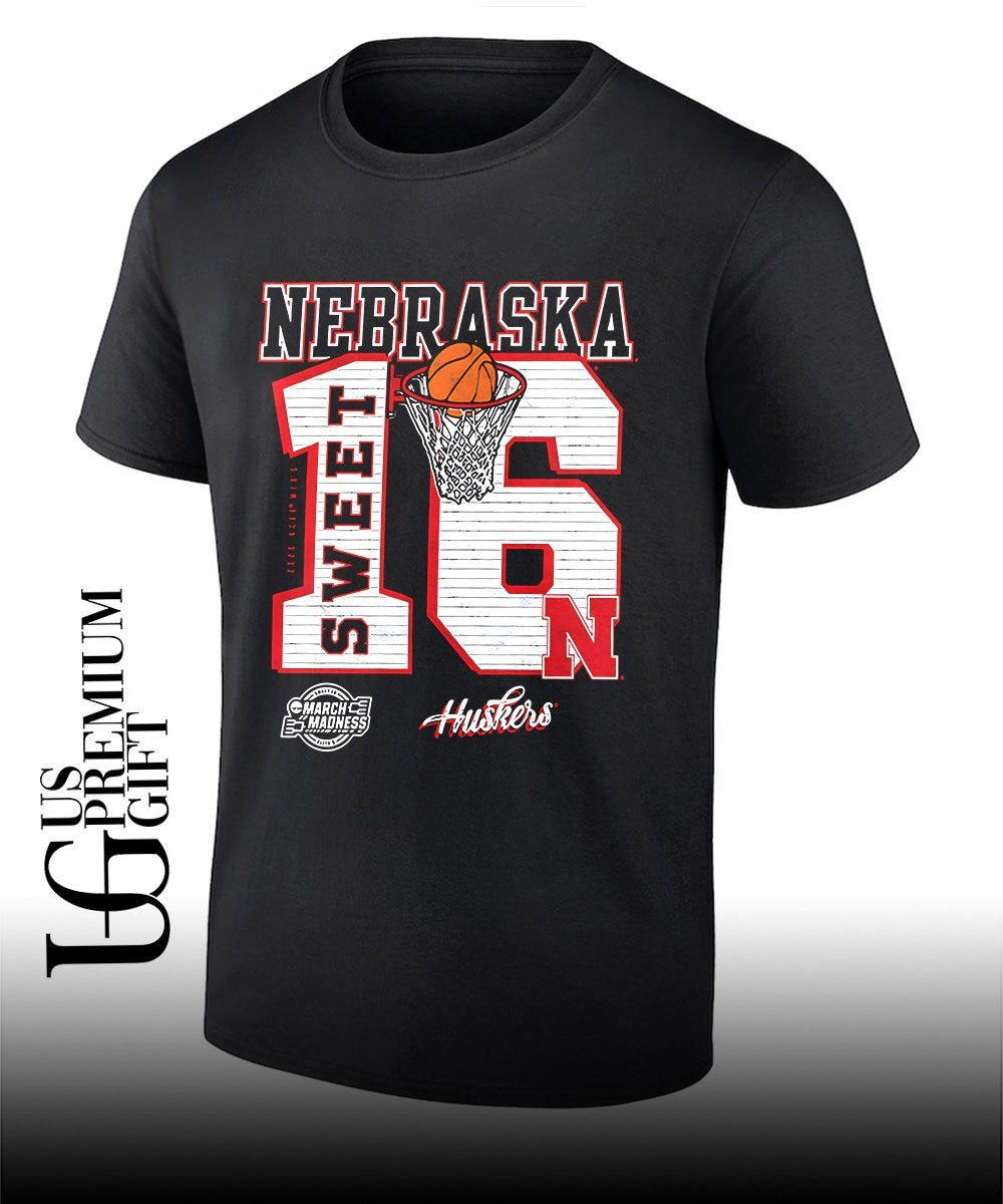 Nebraska Cornhuskers 2026 NCAA Men’s basketball March Madness Sweet 16 Bound shirt