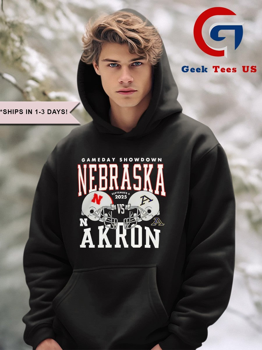 Nebraska Cornhuskers vs Akron Zips College Football Gameday Showdown 2025 helmet shirt