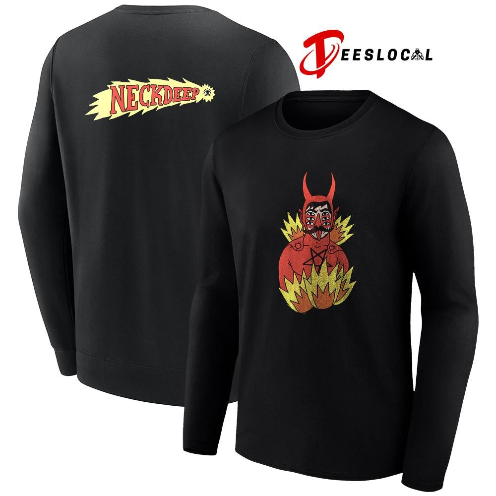 Neck Deep LNOTGY Devil Jumper 10 year collection shirt