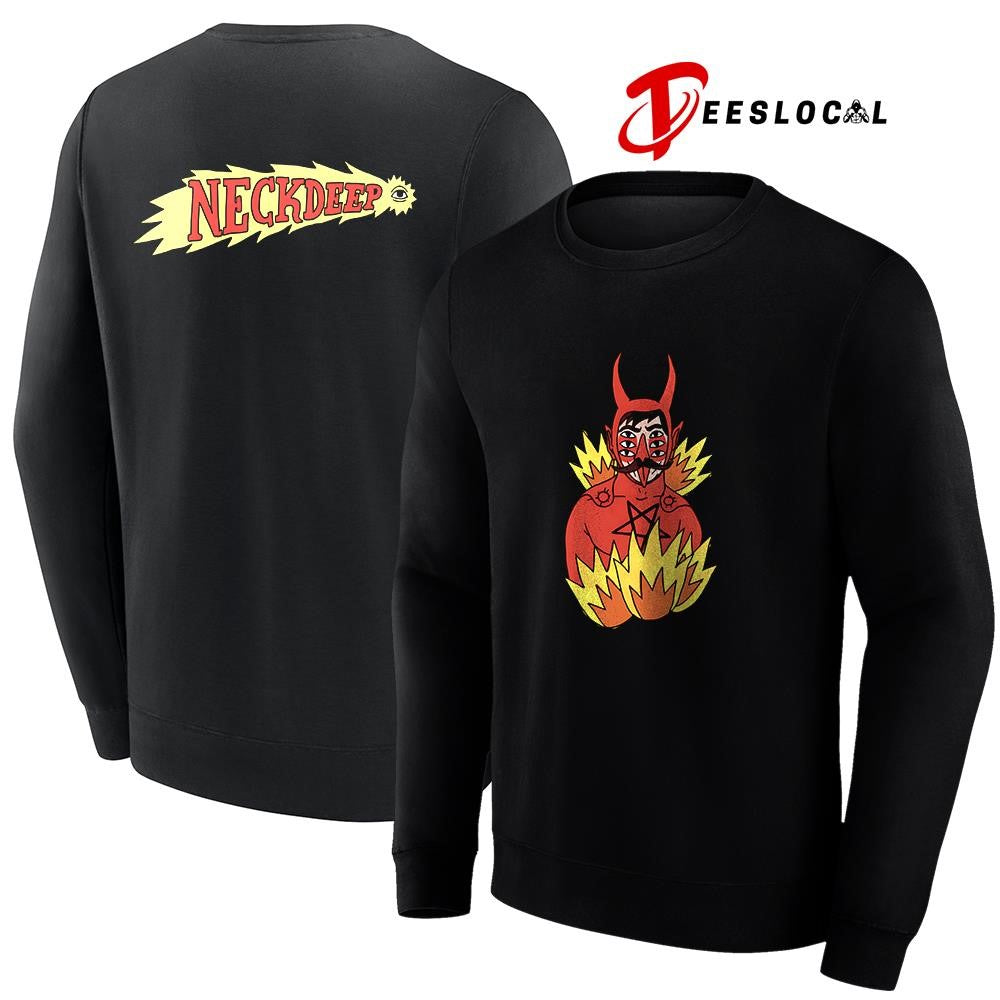 Neck Deep LNOTGY Devil Jumper 10 year collection shirt