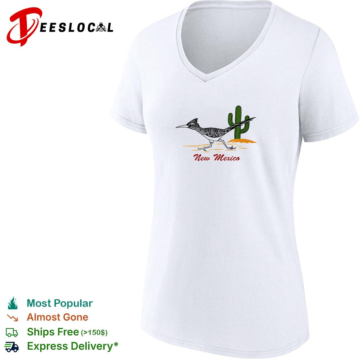 New Mexico roadrunner cactus shirt
