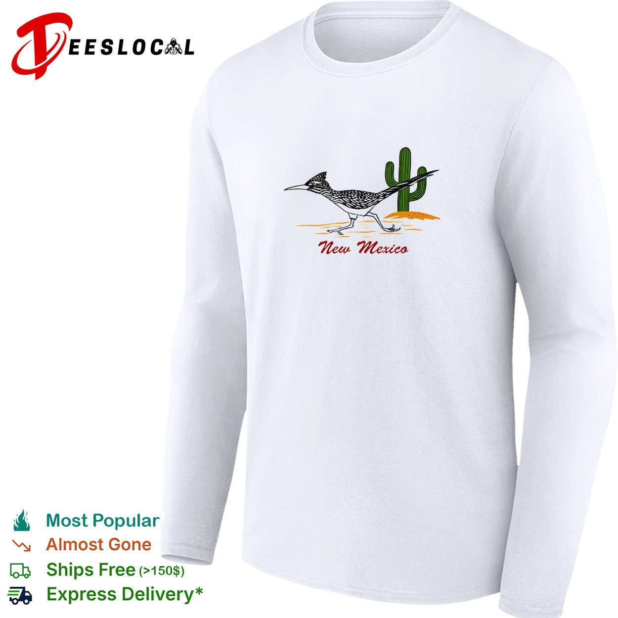 New Mexico roadrunner cactus shirt