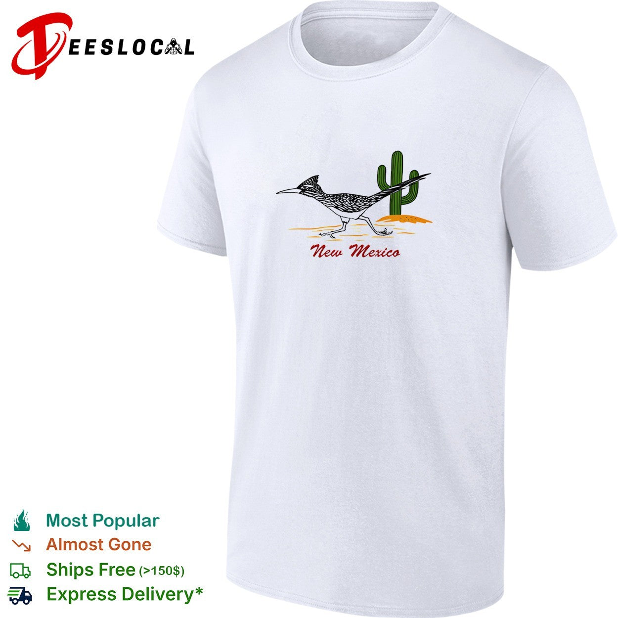 New Mexico roadrunner cactus shirt