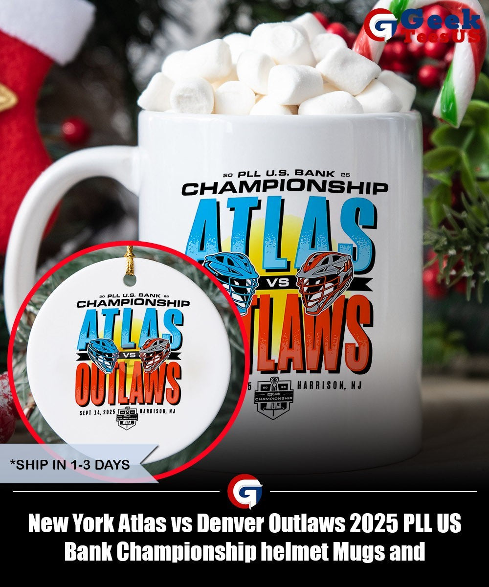 New York Atlas vs Denver Outlaws 2025 PLL US Bank Championship helmet shirt