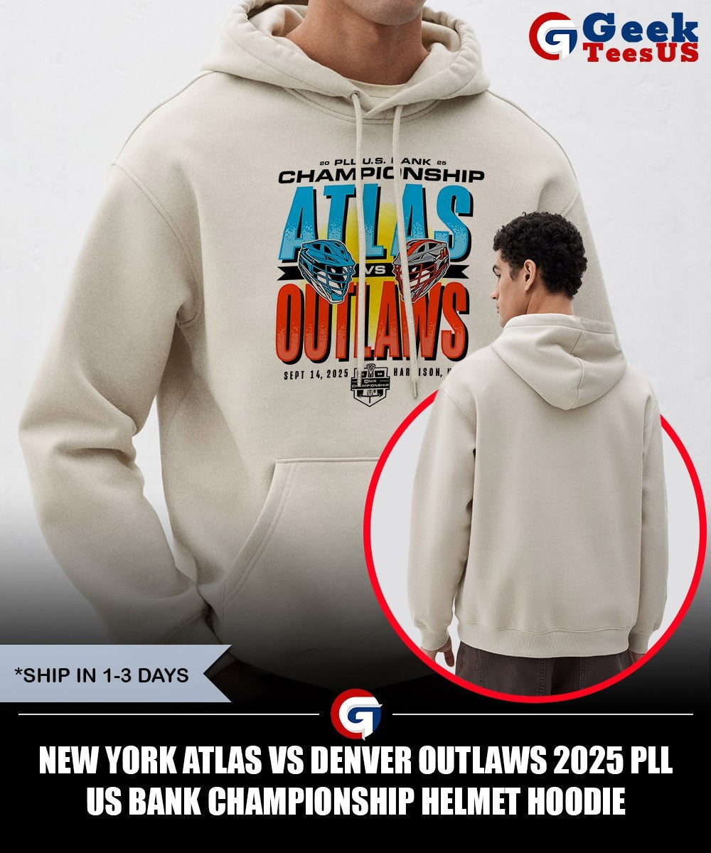 New York Atlas vs Denver Outlaws 2025 PLL US Bank Championship helmet shirt
