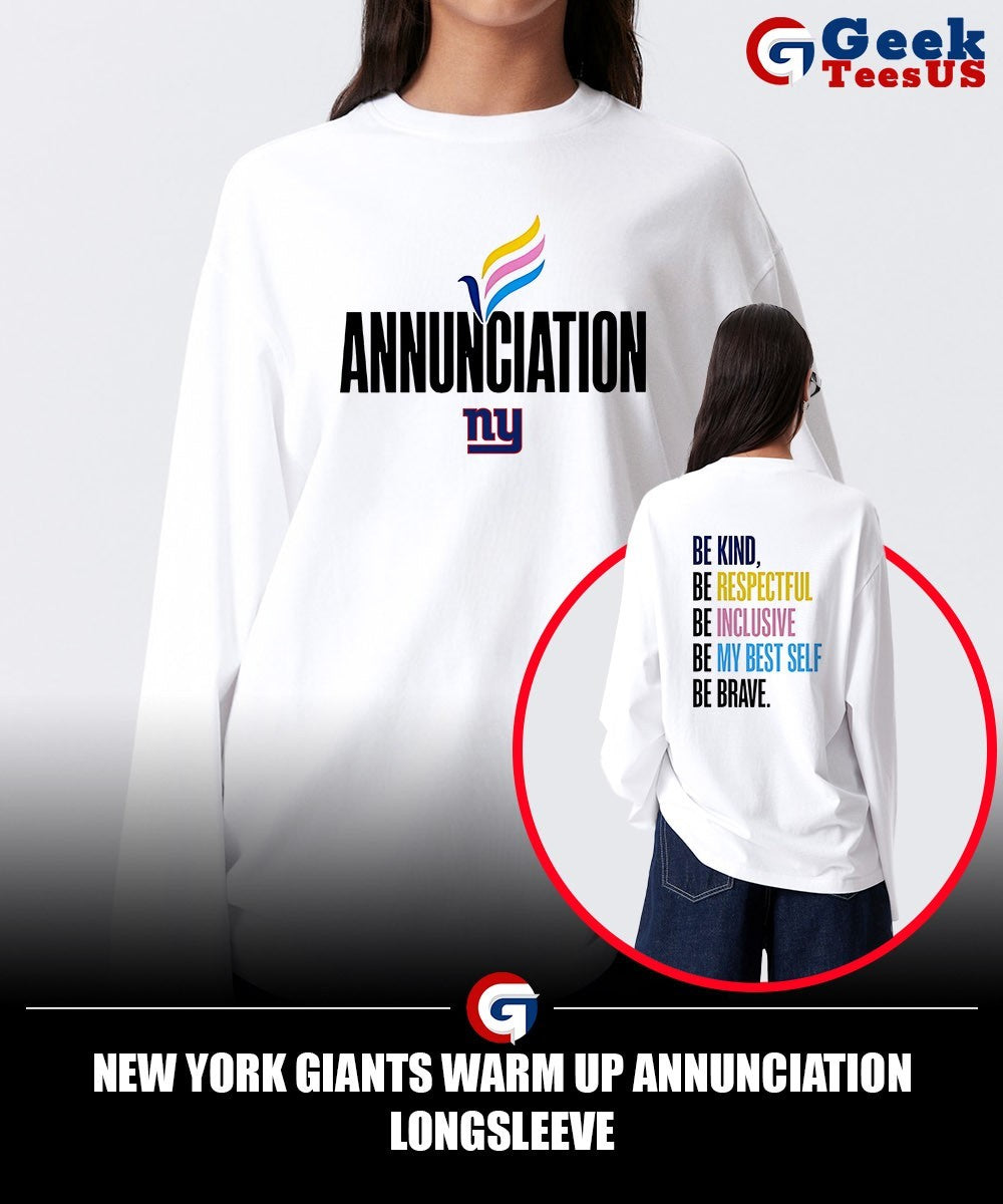 New York Giants Warm Up Annunciation shirt