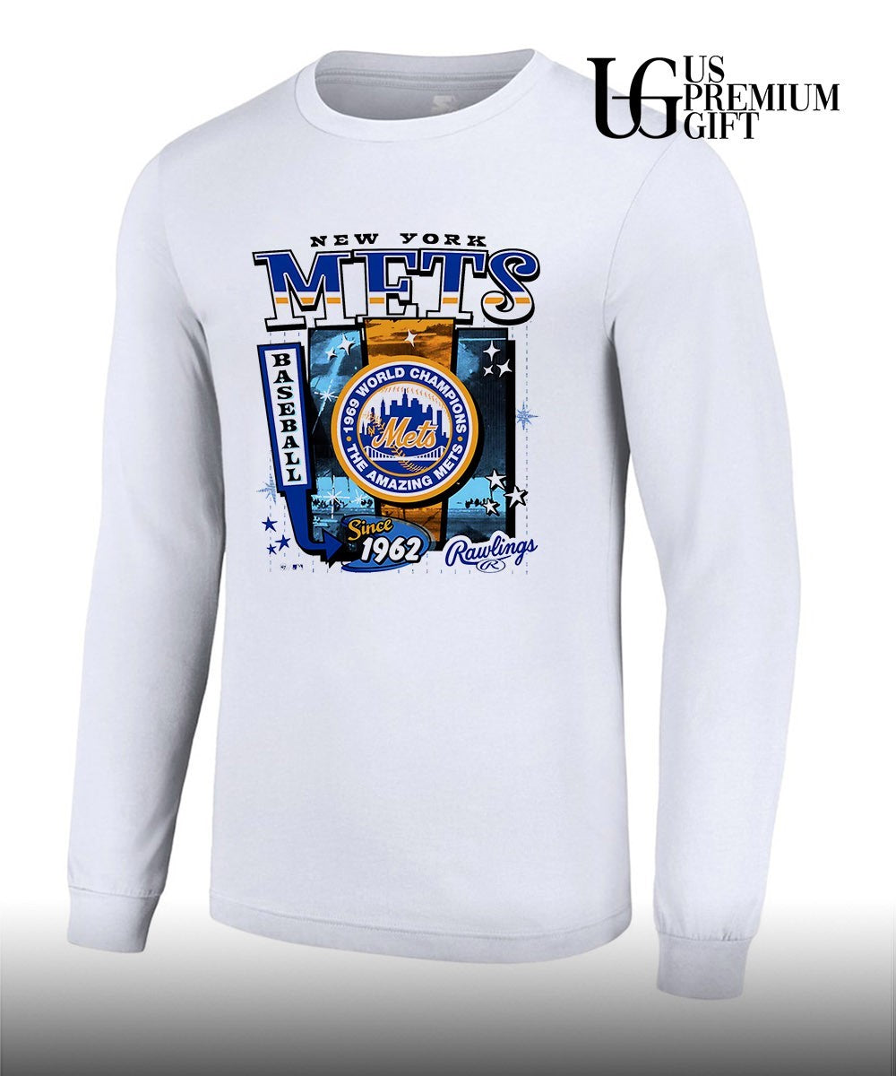 New York Mets Baseball 1969 World Champions Cooperstown poster shirt