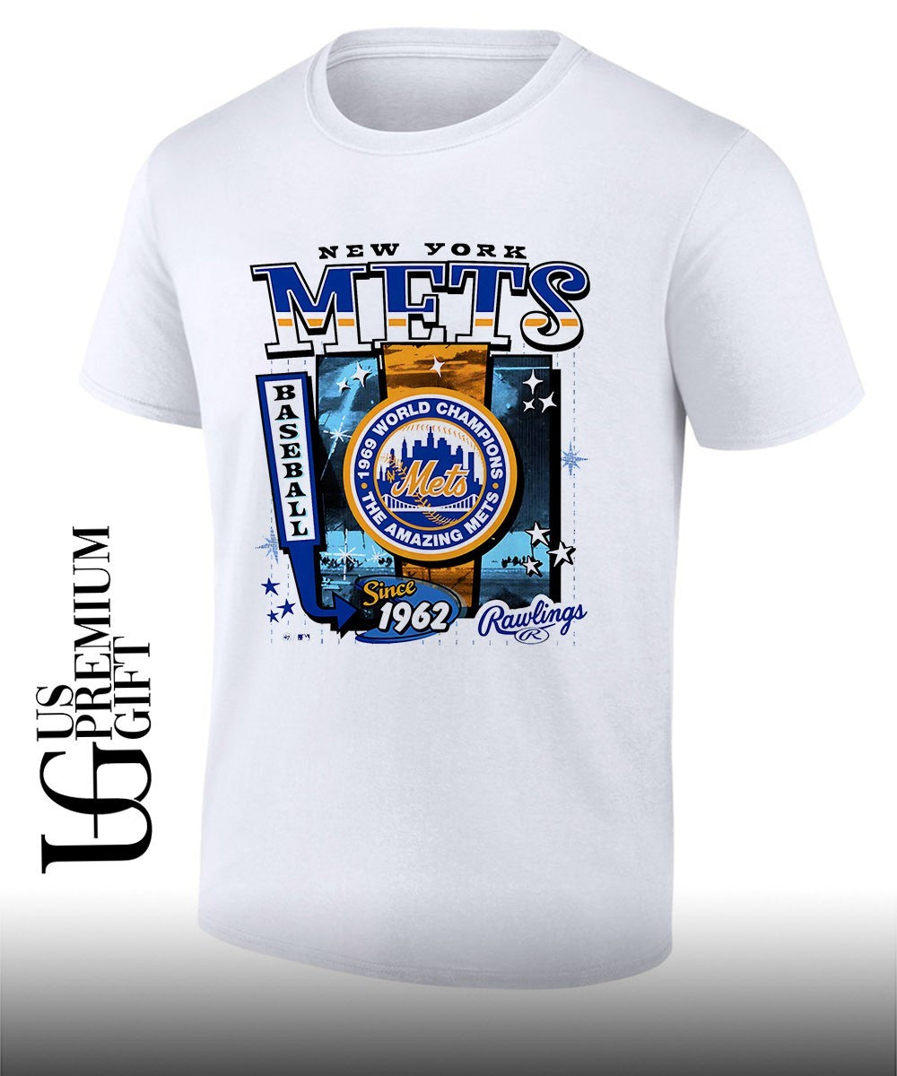 New York Mets Baseball 1969 World Champions Cooperstown poster shirt