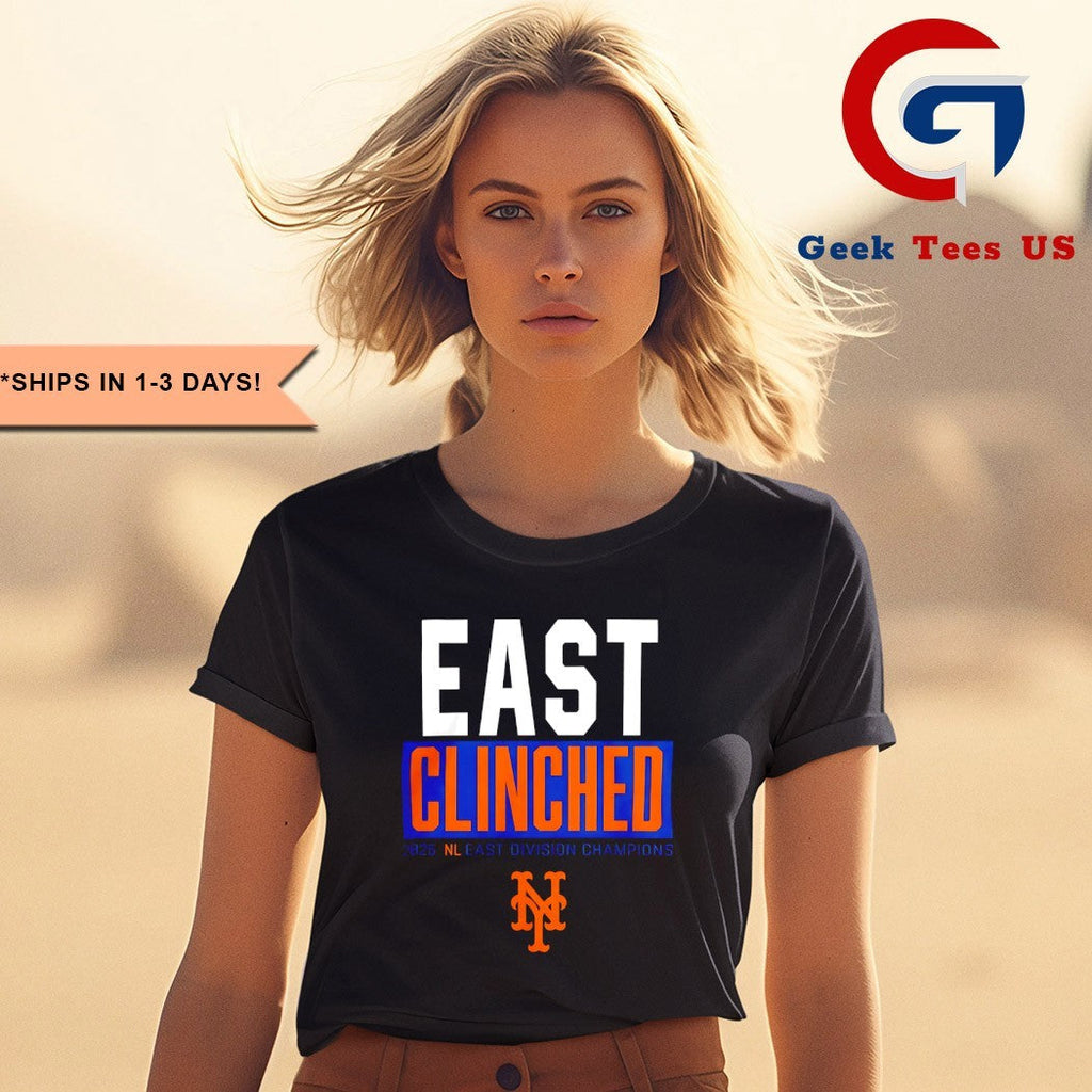 New York Mets Playoffs Clinched NL East Division Champions 2025 shirt