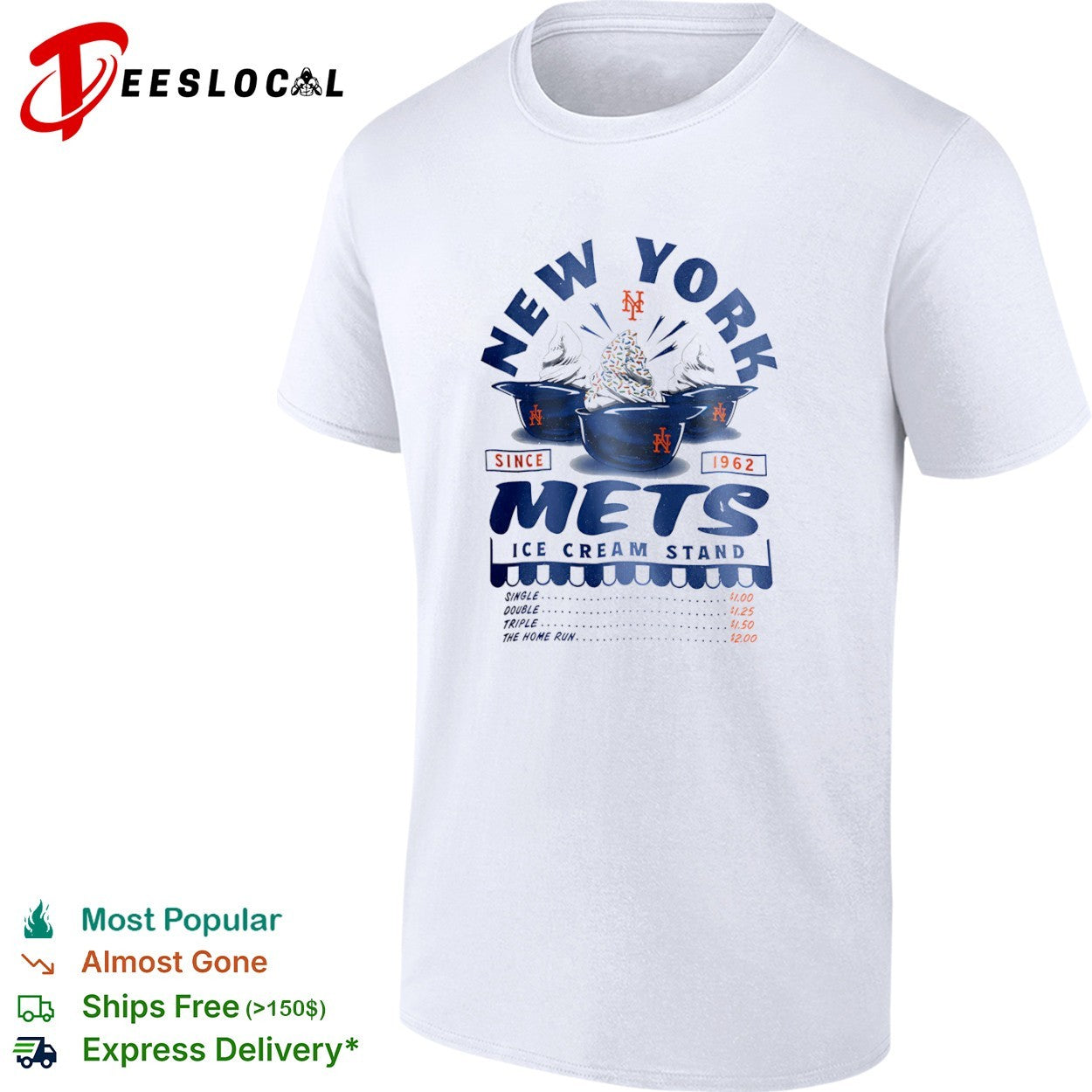 New York Mets Since 1962 Ice Cream Stand shirt