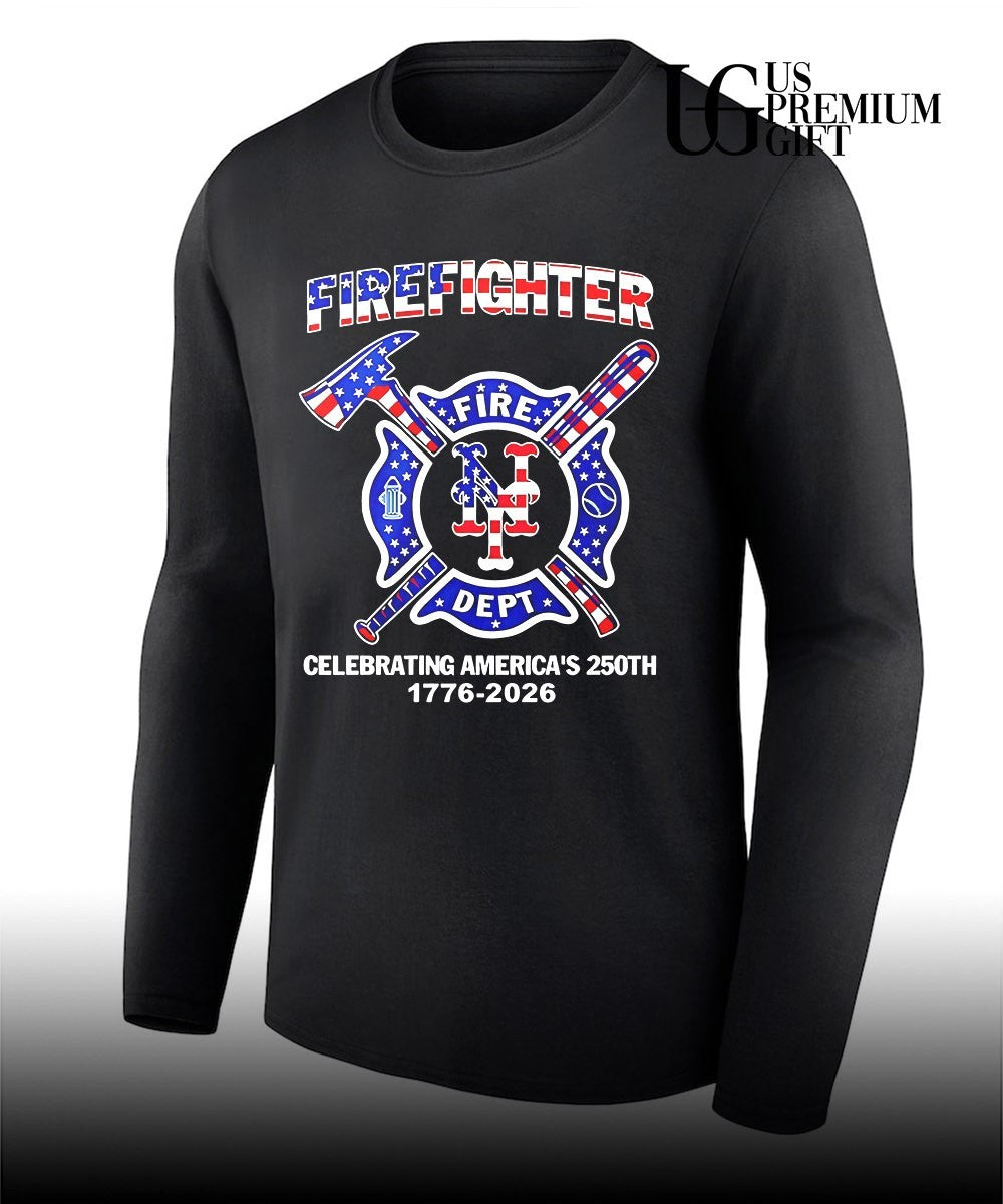 New York Mets X Firefighter Fire Dept Celebrating America’s 250th 1776-2026 shirt