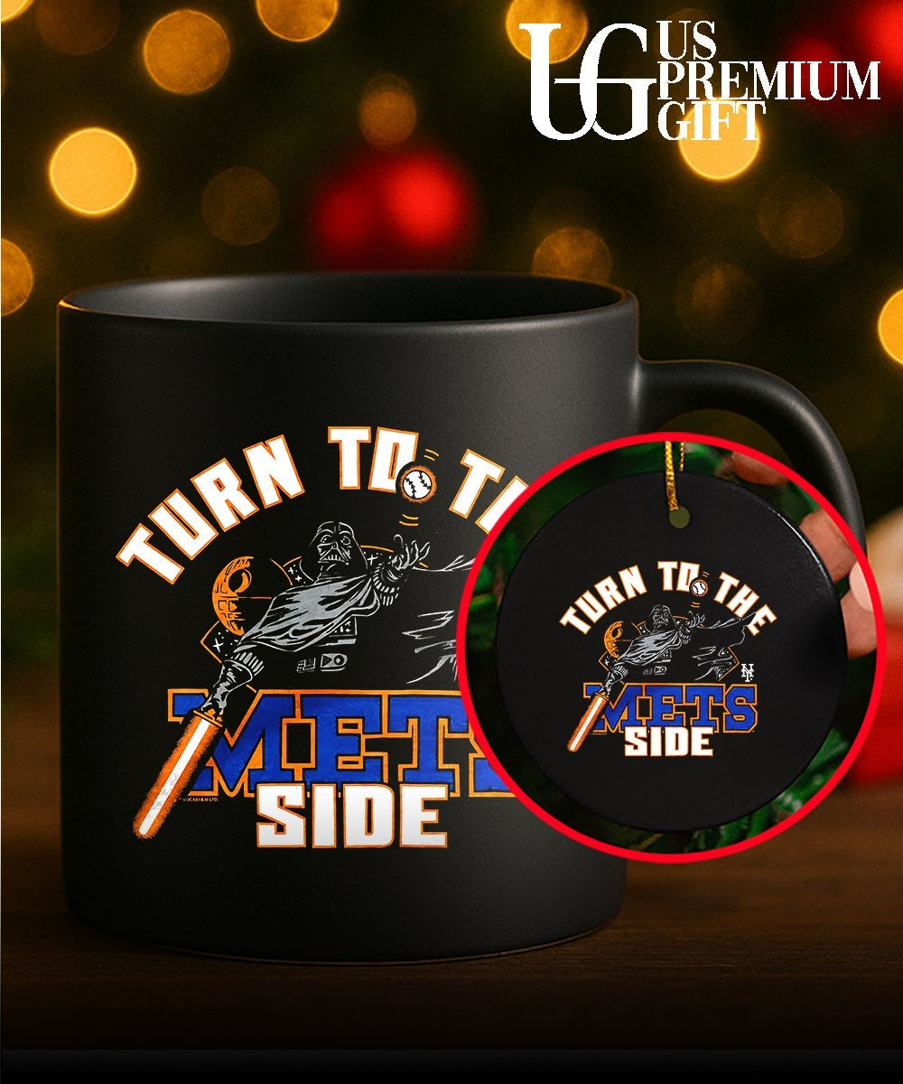 New York Mets turn to the Mets side Darth Vader shirt