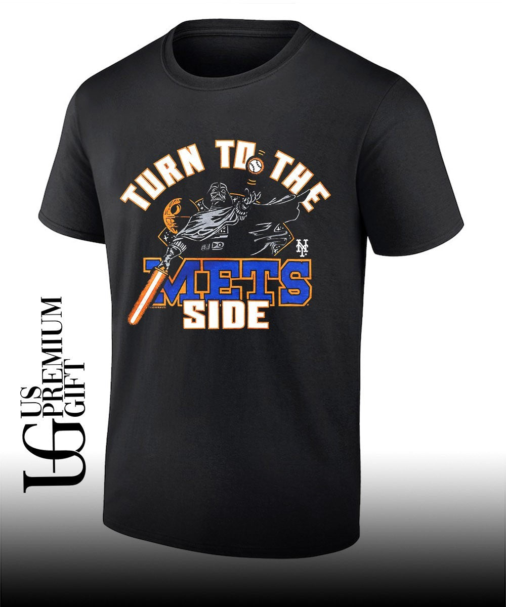 New York Mets turn to the Mets side Darth Vader shirt