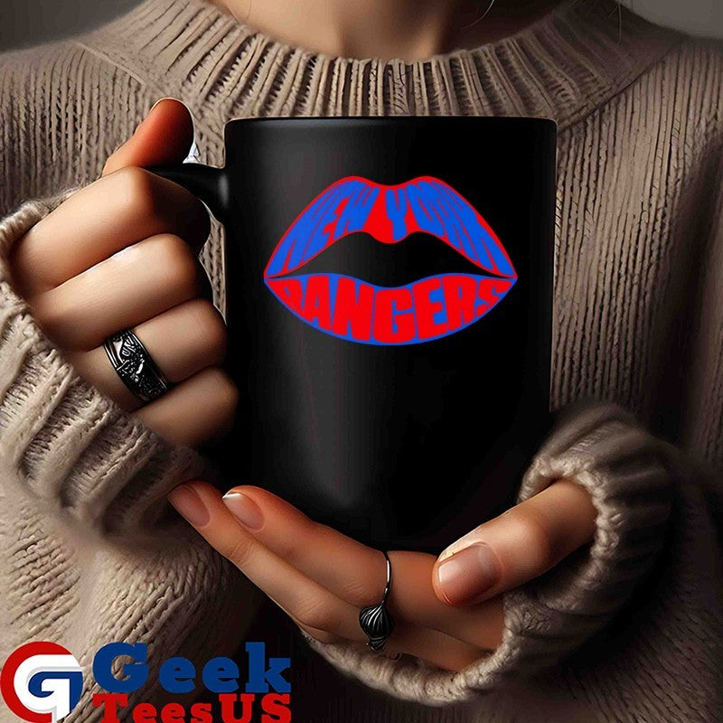 New York Rangers hockey lips shirt