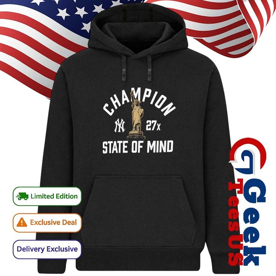 New York Yankees MLB 27X Champion States Of Mind shirt