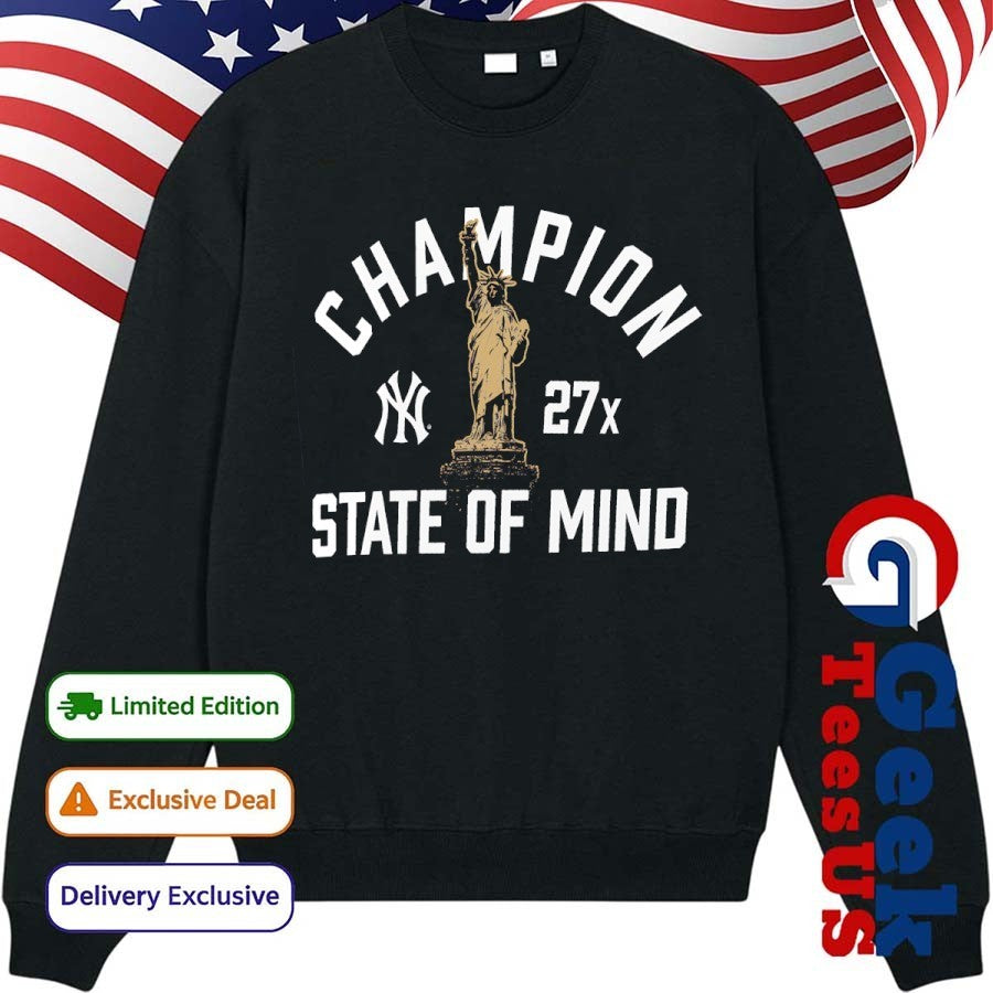 New York Yankees MLB 27X Champion States Of Mind shirt
